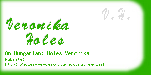 veronika holes business card